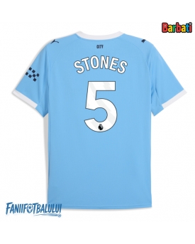 Manchester City John Stones #5 Tricou Fotbal Replică 2025-26 Barbati Acasa